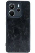 Uray store Xiaomi Redmi Note 14 4G Kılıf Aras Deri Kapak - Siyah - Görsel 2