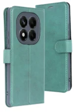 Uray store Xiaomi Redmi Note 14 4G Kılıf Trend S Plus Kapaklı Kılıf - Yeşil