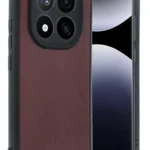Uray store Xiaomi Redmi Note 14 Pro 4G Kılıf Aras Deri Kapak - Bordo