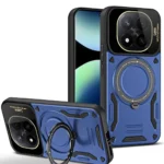 Uray store Xiaomi Redmi Note 14 Pro 4G Kılıf Joy Lens Standlı Kapak - Lacivert
