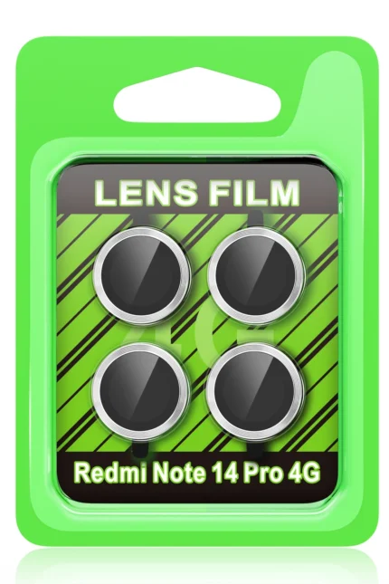 Uray store Xiaomi Redmi Note 14 Pro 4G Raze Metal Kamera Lens - Gümüş