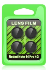 Uray store Xiaomi Redmi Note 14 Pro 4G Raze Metal Kamera Lens - Siyah
