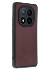 Uray store Xiaomi Redmi Note 14 Pro 5G Kılıf Aras Deri Kapak - Bordo - Görsel 2