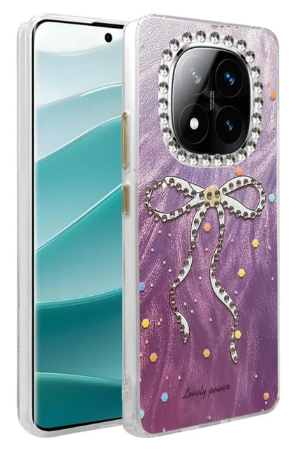 Uray store Xiaomi Redmi Note 14 Pro 5G Kılıf Blade Aynalı Desenli Kapak - Desen 1