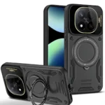 Uray store Xiaomi Redmi Note 14 Pro 5G Kılıf Joy Lens Standlı Kapak - Siyah