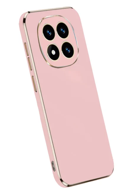 Uray store Xiaomi Redmi Note 14 Pro 5G Kılıf Volet Silikon - Pembe