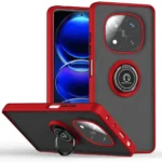 Uray store Xiaomi Redmi Note 14 Pro Plus Kılıf Montreal Yüzüklü Silikon Kapak - Kırmızı