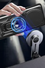 Uray store Xiaomi Redmi Note 14 Pro Plus Kılıf Pars Lens Yüzüklü Silikon - Lacivert - Görsel 3