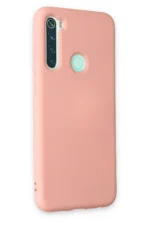 Uray store Xiaomi Redmi Note 8 Kılıf Nano içi Kadife Silikon - Pudra - Görsel 2