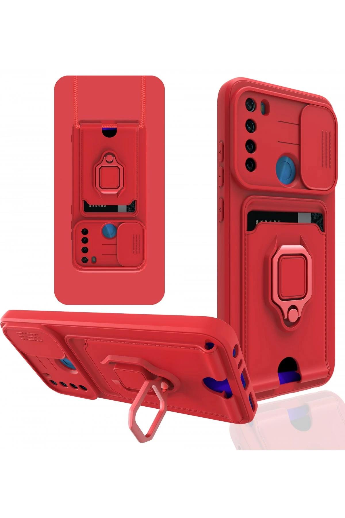 newface-xiaomi-redmi-note-8-kilif-zuma-kartvizitli-yuzuklu-silikon-kirmizi-default Uray store Xiaomi Redmi Note 8 Kılıf Zuma Kartvizitli Yüzüklü Silikon - Kırmızı - Görsel 1