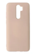 Uray store Xiaomi Redmi Note 8 Pro Kılıf Nano içi Kadife Silikon - Pudra