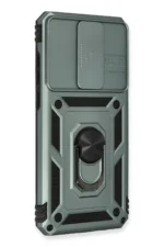 Uray store Xiaomi Redmi Note 8 Pro Kılıf Pars Lens Yüzüklü Silikon - Yeşil - Görsel 2