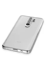 Uray store Xiaomi Redmi Note 8 Pro Kılıf Razer Lensli Silikon - Gümüş - Görsel 4