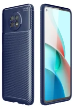 Uray store Xiaomi Redmi Note 9 5G Kılıf Auto Focus Karbon Kapak - Lacivert