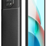 Uray store Xiaomi Redmi Note 9 5G Kılıf Auto Focus Karbon Kapak - Siyah