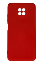 Uray store Xiaomi Redmi Note 9 5G Kılıf Nano içi Kadife Silikon - Kırmızı