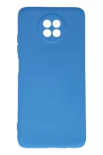 Uray store Xiaomi Redmi Note 9 5G Kılıf Nano içi Kadife Silikon - Mavi