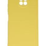 Uray store Xiaomi Redmi Note 9 5G Kılıf Nano içi Kadife Silikon - Sarı