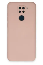 Uray store Xiaomi Redmi Note 9 Kılıf Nano içi Kadife Silikon - Pudra