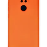 Uray store Xiaomi Redmi Note 9 Kılıf Nano içi Kadife Silikon - Turuncu