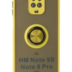 Uray store Xiaomi Redmi Note 9 Pro Kılıf Montreal Yüzüklü Silikon Kapak - Sarı