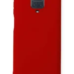 Uray store Xiaomi Redmi Note 9 Pro Kılıf Nano içi Kadife Silikon - Kırmızı