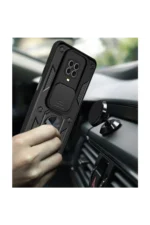 Uray store Xiaomi Redmi Note 9 Pro Kılıf Pars Lens Yüzüklü Silikon - Yeşil - Görsel 3