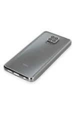 Uray store Xiaomi Redmi Note 9 Pro Kılıf Razer Lensli Silikon - Gümüş - Görsel 4