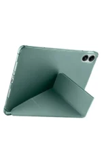 Uray store Xiaomi Redmi Pad SE 4G Kılıf Kalemlikli Mars Tablet Kılıfı - Koyu Yeşil - Görsel 2
