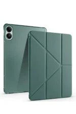 Uray store Xiaomi Redmi Pad SE 4G Kılıf Kalemlikli Mars Tablet Kılıfı - Koyu Yeşil