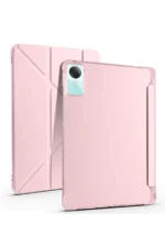 Uray store Xiaomi Redmi Pad SE 4G Kılıf Kalemlikli Mars Tablet Kılıfı - Rose Gold