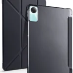 Uray store Xiaomi Redmi Pad SE 4G Kılıf Kalemlikli Mars Tablet Kılıfı - Siyah