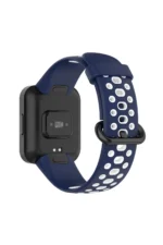Uray store Xiaomi Redmi Watch 2 Spor Delikli Kordon - Lacivert-Beyaz - Görsel 2