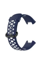 Uray store Xiaomi Redmi Watch 2 Spor Delikli Kordon - Lacivert-Beyaz - Görsel 3