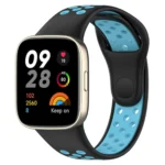 Uray store Xiaomi Redmi Watch 3 Spor Delikli Kordon - Siyah-Mavi