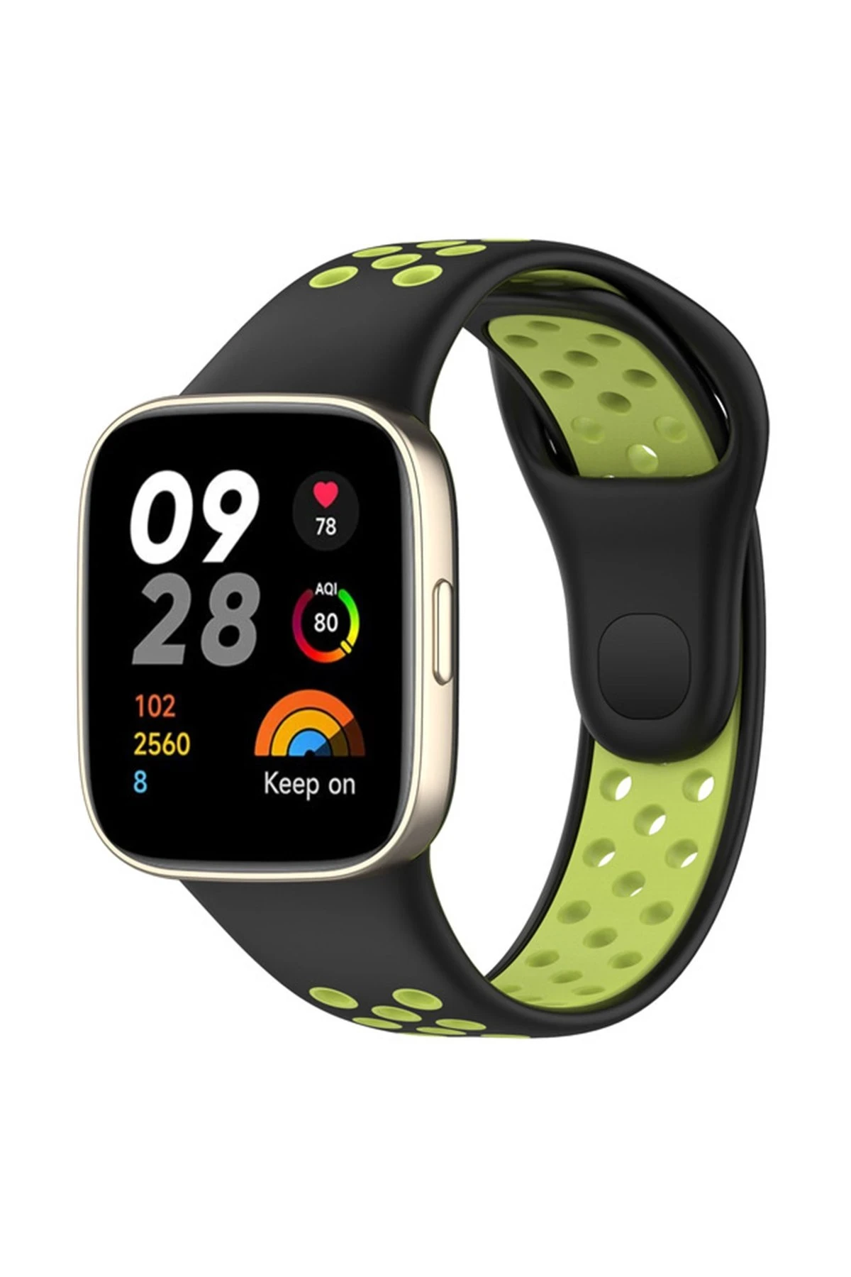 newface-xiaomi-redmi-watch-3-spor-delikli-kordon-siyah-yesil-default Uray store Xiaomi Redmi Watch 3 Spor Delikli Kordon - Siyah-Yeşil - Görsel 1