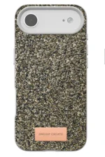 Onegif Apple iPhone 17 Air Bright Simli Kapak - Çöl Titanyum - Görsel 4