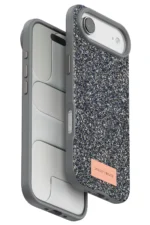 Onegif Apple iPhone 17 Air Bright Simli Kapak - Gümüş