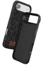 Onegif Apple iPhone 17 Air Bright Simli Kapak - Siyah - Görsel 3