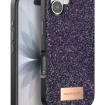 Onegif Apple iPhone 17 Bright Simli Kapak - Derin Mor