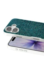 Onegif Apple iPhone 17 Bright Simli Kapak - Koyu Yeşil - Görsel 2