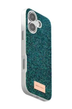 Onegif Apple iPhone 17 Bright Simli Kapak - Koyu Yeşil - Görsel 3