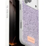 Onegif Apple iPhone 17 Pro Bright Simli Kapak - Lila