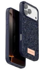Onegif Apple iPhone 17 Pro Bright Simli Kapak - Mavi