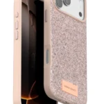 Onegif Apple iPhone 17 Pro Bright Simli Kapak - Pembe