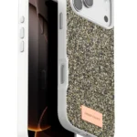 Onegif Apple iPhone 17 Pro Max Bright Simli Kapak - Çöl Titanyum
