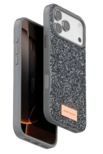 Onegif Apple iPhone 17 Pro Max Bright Simli Kapak - Gümüş