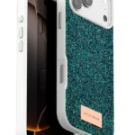 Onegif Apple iPhone 17 Pro Max Bright Simli Kapak - Koyu Yeşil
