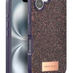 Onegif Apple iPhone 16 Bright Simli Kapak - Derin Mor