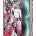 Onegif Apple iPhone 16 Flower Series Magsafe Kapak - Pembe